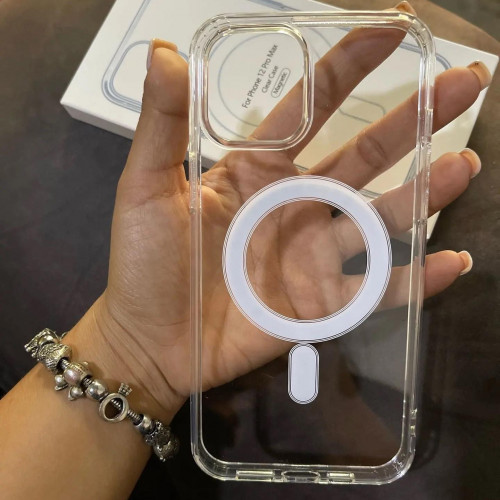 Transparent jelly cover with mag safe iPhone 15 