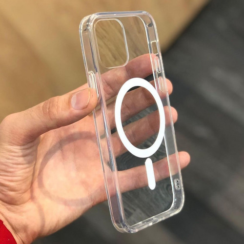 Transparent jelly cover with mag safe iPhone 15 