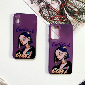 قاب دخترانه طرح Cool Girl بنفش گوشی آیفون 14 پرومکس