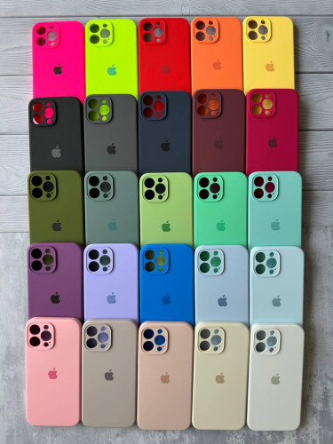 The original silicone case inside the fur of the iPhone 15