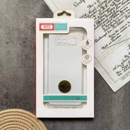 Transparent jelly case with Samsung Note 8
