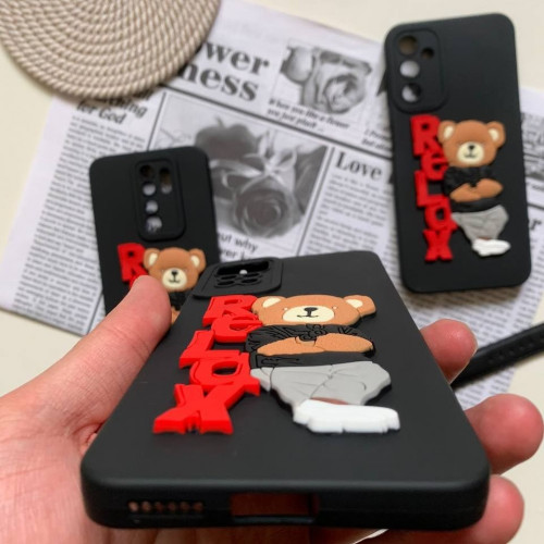 Teddy bear case for Samsung A۳۴ phone