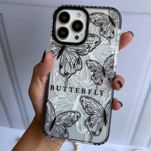 Transparent butterfly case for iPhone 11