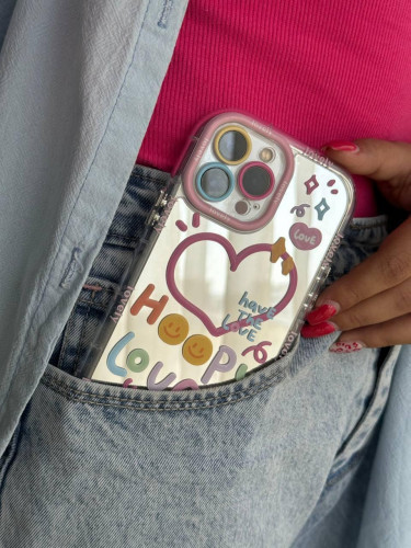 Happy lovely mirror iPhone 13 Pro case