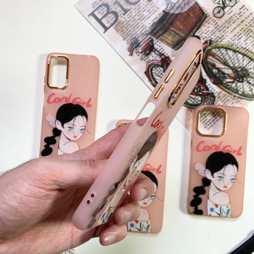  Orange Cool Girl design for Samsung S22 Ultra
