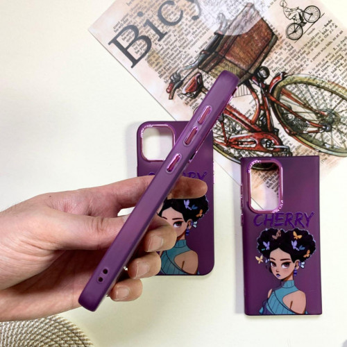  Purple Cool Girl design for Samsung S21 FE