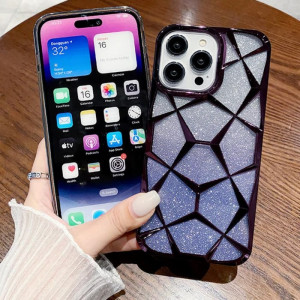 قاب ‏Electro Marble Geo با ورقه شاینی گوشی آیفون 13