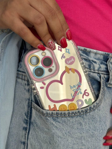 Happy lovely mirror iPhone 13 Pro case