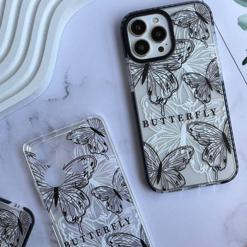 Transparent butterfly case for iPhone 11